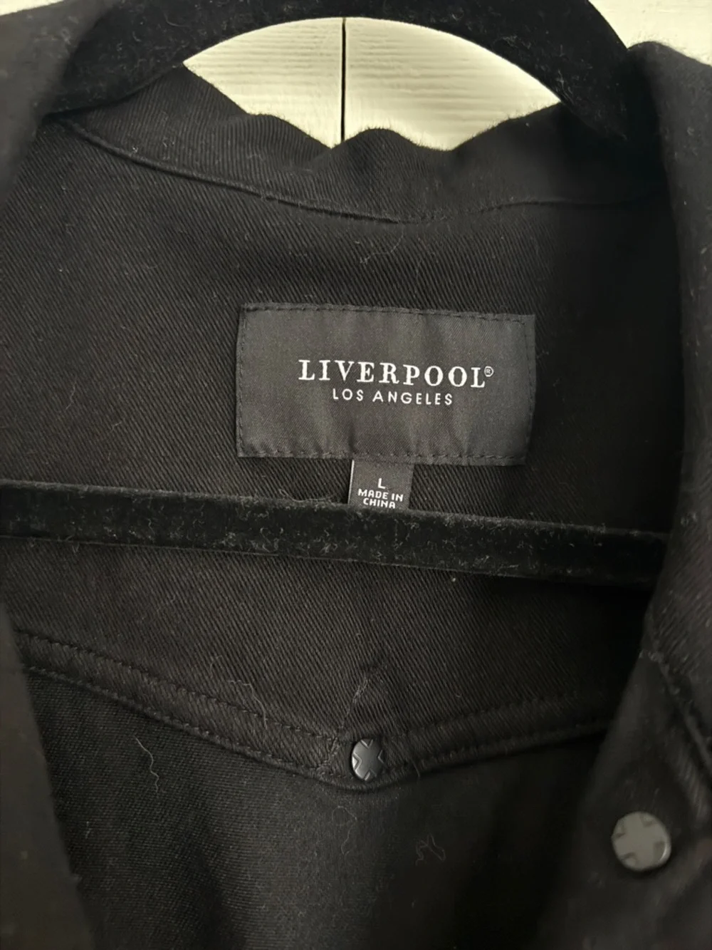 Liverpool Black Jean Jacket - Picture 6 of 7